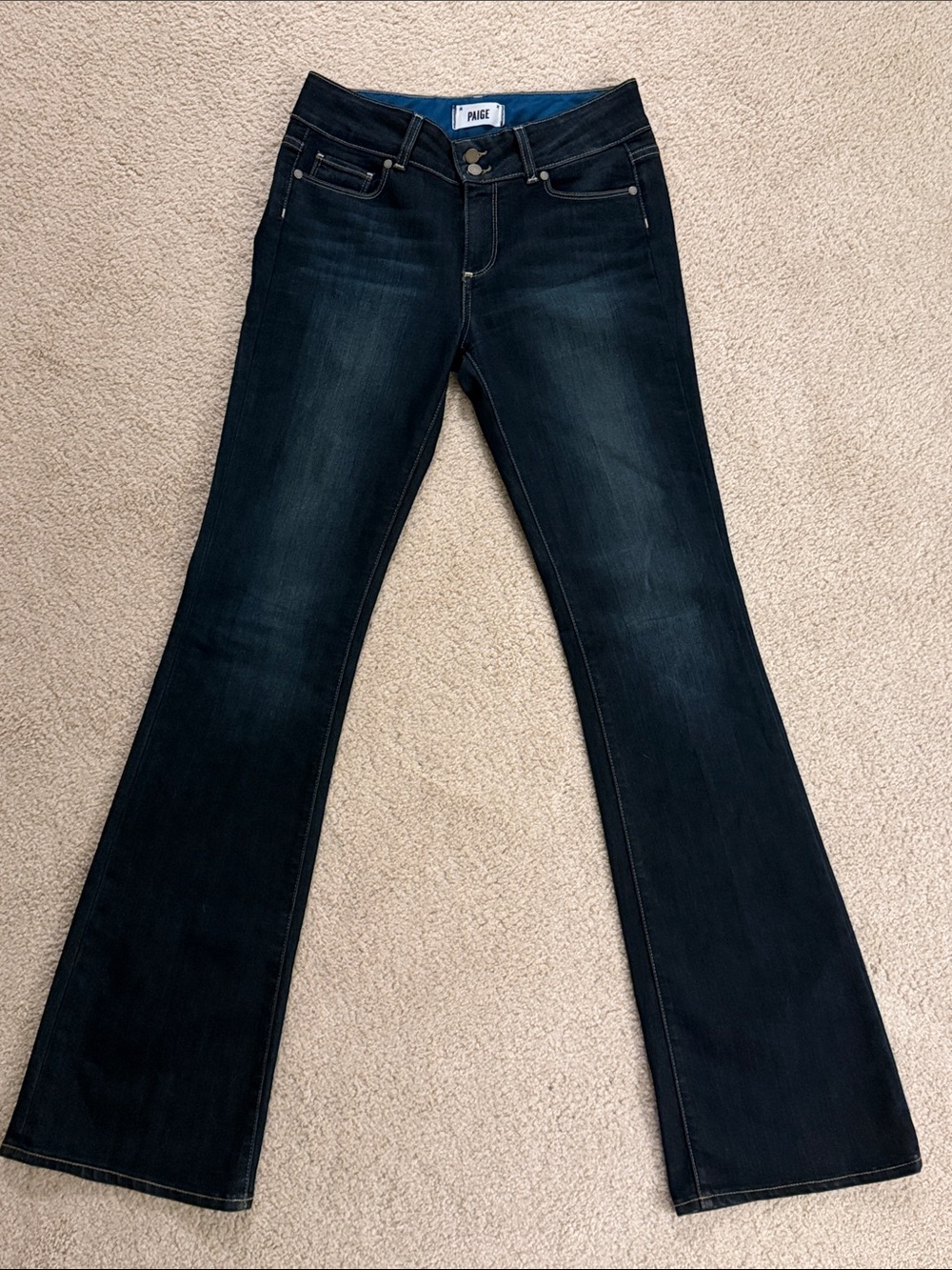 PAIGE Dark Indigo Hidden Hills Jeans